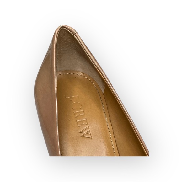 J. Crew ༄ Classic Round Toe Patent Leather Pumps ༄ Nude Pink 6M ༄ Spring Formal - Picture 11 of 16